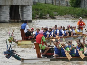 file picture from 2013 Wallaceburg Sydenham Challenge Dragon Boat Festival.