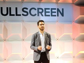 Fullscreen CEO George Strompolos attends the Fullscreen NewFront 2015 at Highline Stages on May 4, 2015 in New York City.   (Craig Barritt/Getty Images for Fullscreen/AFP)