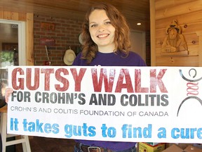 Katie Maybery is the ambassador at this year's Gutsy Walk for Crohn's and Colitis in Sarnia. The 5km fundraising walk Sunday aims to raise $10,000 for Crohn's and Colitis Canada. (Tyler Kula/Sarnia Observer/Postmedia Network)