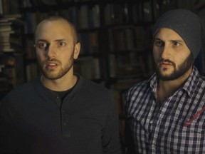 Brothers Matt, left, and Tim Bell star in the short film Sir John A. and the Curse of the Anti-Quenched. (Supplied photo)