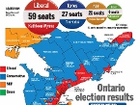 2014 Ontario electoral map
