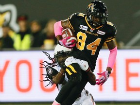 Hamilton Tiger-Cats receiver Bakari Grant. (Stan Behal, Toronto Sun)