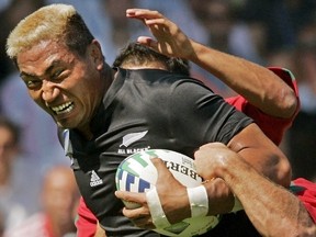 Former All Blacks captain Jerry Collins and his wife have been killed in a car crash in France, New Zealand's Ministry of Foreign Affairs and Trade confirmed on Friday, June 5, 2015. (Robert Pratta/Reuters/Files)