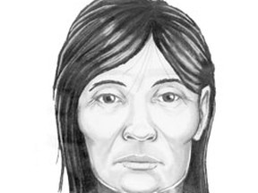 Winnipeg police released this sketch on Sept. 12, 2012, of a woman of an unidentified woman whose body was pulled from the river on June 15, 2012. On June 5, 2015, police confirmed the woman had been identified as Audrey Desjarlais. (POLICE SKETCH)