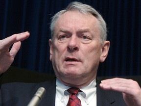 World Anti-Doping Agency (WADA) chairman Dick Pound speaks at a symposium at the Olympic Museum in Lausanne, Switzerland, in this January 29, 2004 file photo. (Postmedia Network file photo)