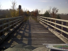 A section of the Goderich to Guelph Rail trail is shown in this photo from the G2G Rail Trail's Facebook page.