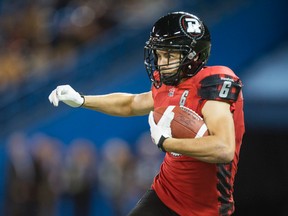 Ottawa RedBlacks Antoine Pruneau during CFL action at the Rogers Centre in Toronto on Friday November 7, 2014. Ernest Doroszuk/POSTMEDIA NETWORK