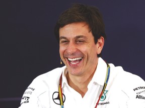 Mercedes Formula One executive director Toto Wolff is all smiles about his team’s results this season. (REUTERS)