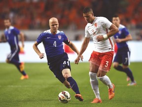 Team USA’s Michael Bradley played well against the Netherlands in a friendly on Friday. (AFP)