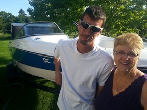 Lorraine Maisonneuve and her son Daniel shown at their home after rescuing two people from a float plane that crashed into the Ottawa River near Cumberland on Saturday, June 6, 2015.
AEDAN HELMER/Ottawa Sun