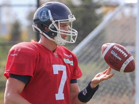 Toronto Argonauts quarterback Trevor Harris. (DAVE THOMAS/Toronto Sun files)