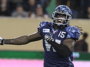The Bombers could be without Troy Stoudermire for weeks. (KEVIN KING/Winnipeg Sun files)