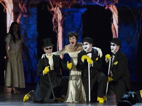Actress Chita Rivera performs with the cast of "The Visit" during the American Theatre Wing's 69th Annual Tony Awards at the Radio City Music Hall in Manhattan, New York June 7, 2015.  REUTERS/Lucas Jackson