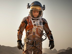 Matt Damon in a scene from The Martian (Handout)