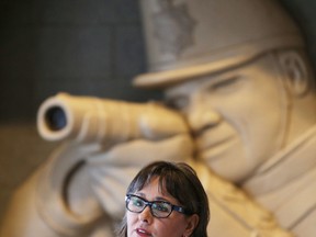 Canadian Minister of the Environment Leona Aglukkaq announces more than $9 million in funding for Fort Henry National Historic Site in Kingston. (Elliot Ferguson/The Whig-Standard)