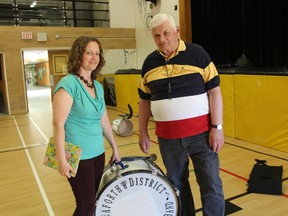 Co-directors of the Seaforth All-Girls Marching Band Heather Dawe and Charlie Kalbfleisch met up for an interview last week. (Marco Vigliotti/Huron Expositor)