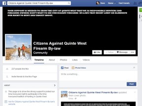 Facebook page Quinte West