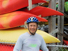 Neal Scott is president of Cycle Kingston, which is combining cycling and canoeing in a Pedal and Paddle Camp for children 12 to 14. (Sebastian Leck/For The Whig-Standard)