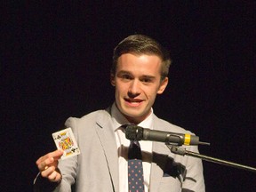 London magician Keith Brown performs Absolute Magic at the Fringe Festival. (DEREK RUTTAN, The London Free Press)