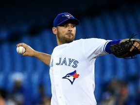 Toronto Blue Jays starter Marco Estrada (25) delivers a pitch against the Miami Marlins at Rogers Centre on June 8, 2015. (DAN HAMILTON/USA TODAY Sports)