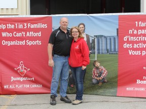 Marc and Kim Sturch, the new owners of Canadian Tire, recently hosted the annual JumpStart Day events at the Cochrane store.