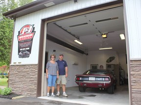 Joyce Hartman and Jeff “Jake” Brown opened J & J Auto Detailing & Design last March at 35119 Bayfield Road. (Laura Broadley Clinton News Record)
