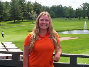 Robyn Campbell, at Summerheights Golf Links in Cornwall, plays for the Queen’s University women’s team. (Kevin Gould/Postmedia Network)