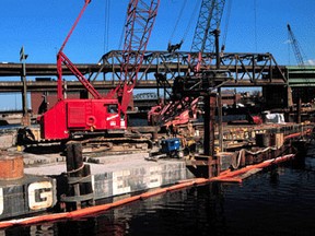 Boston's double-deck expressway being torn down to be replaced with a giant tunnel during the Big Dig. (Toronto Sun files)