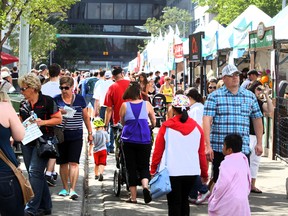 Crowds flood to the Taste of Edmonton in downtown Edmonton, Alberta on July 24, 2014.  Perry Mah/Edmonton Sun/Postmedia