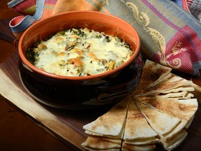 Warm Kale, Artichoke and Cheese Dip. (MORRIS LAMONT, The London Free Press)