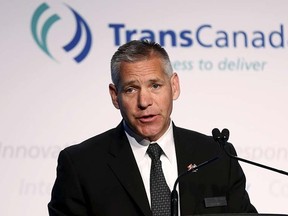 President and CEO Russ Girling of TransCanada addresses shareholders during the company's annual general meeting in Calgary, Alberta, May 1, 2015. REUTERS/Todd Korol