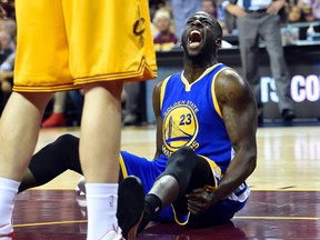 Forward Draymond Green was key in the Warriors’ Game 4 win. His teammates rely on him to bring energy and toughness. (USA TODAY)