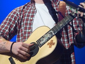 Ed Sheeran played for a sold-out MTS Centre crowd. (DEREK RUTTAN/Postmedia Network files)