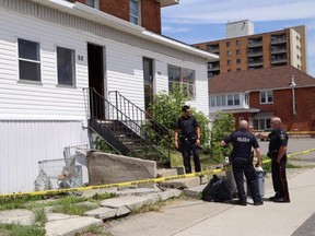 Greater Sudbury Police were investigating the death of a man at a downtown rooming house on Saturday. John Lappa/The Sudbury Star/Postmedia Network