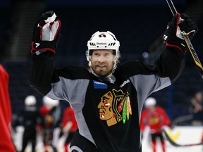 Veteran defenceman Kimmo Timonen thought he may never play again after doctors found blood clots in his lungs and right leg earlier this year. Now, as a member of the Chicago Blackhawks, he's savouring the Stanley Cup final before retiring on his own terms. (Kim Klement/USA TODAY)