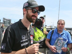 Injured driver James Hinchcliffe. (Veronica Henri/Toronto Sun)