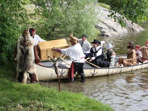 The 400th Festival Champlain celebration was held at Bell Park in Sudbury, Ont. on Saturday June 13, 2015. The event featured the arrival of Samuel de Champlain in a birch bark canoe on the shores of Ramsey Lake. The festivities included musical performances, theatrical presentations, food, refreshments and the historical production of KANATA Champlain. John Lappa/Sudbury Star/Postmedia Network