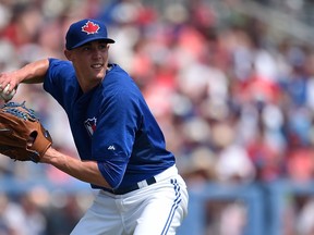 Aaron Sanchez has been ruled out for his start Tuesday against the Mets. Scott Copeland will take his turn in the rotation.(AFP)