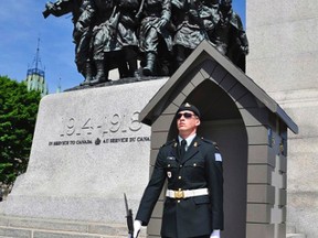 On Friday, Gunner Marc-Antoine Vivier wrapped up possibly the best assignment of his military career.

The former Winnipegger had volunteered to guard the Tomb of the Unknown Soldier, which sits at the base of the National War Memorial in the shadows of Parliament Hill in Ottawa.