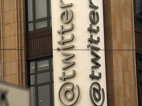 The Twitter logo is shown at its corporate headquarters  in San Francisco, April 28, 2015. REUTERS/Robert Galbraith