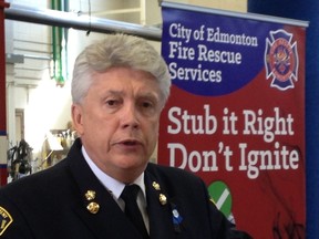 Edmonton Fire Chief Ken Block. David Bloom/Edmonton Sun