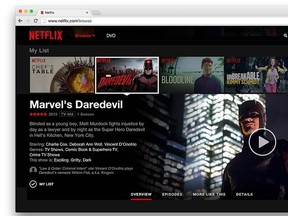 A look at the new Netflix site that is being rolled out globally. (Supplied)