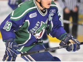 Former Sudbury Wolves captain Gerome Giudice has been charged with robbery in Oakville.