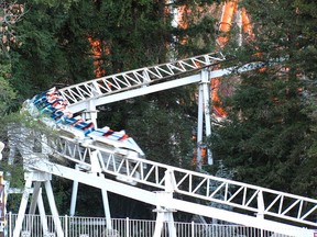 Revolution roller coaster at Six Flags Magic Mountain. (Jeremy Thompson file photo/Wikimedia Commons/HO)