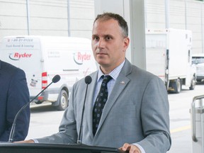 TTC Chair Josh Colle announces upcoming ten-minutes-or-better service for 51 bus and streetcar routes on Monday, June 15, 2015. (Jeremy Appel/Toronto Sun)