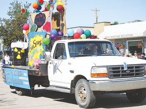 The Daily Vacation Bible School parade float, pictured above, took first place in the group category during the 2015 Spock Days celebration.