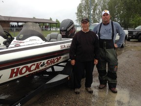 The team of Marc Pitre (left) and Mark O'Byrn won the Top 50 Pike Tournament Trail event on Vermillion Lake on Saturday, then followed up with an eighth-place finish Sunday on Whitewater Lake.