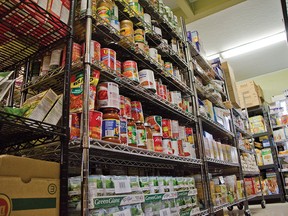 The food bank’s days of stuffed shelves and warehoused food could be over if McMan’s new initiative is successful. John Stoesser photo/Pincher Creek Echo