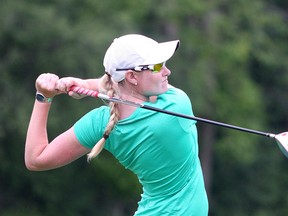 Casey Ward of Picton competes in the match-play final of the Eastern Provinces women’s golf championship at Cataraqui Golf and Country Club on Monday. She defeated Kingston's Diana McDonald 3 and 2. (Ian MacAlpine/The Whig-Standard)