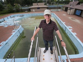 Gerry Brown looks over the Crestview Pool on Fieldrow St. in Ottawa Tuesday, June 16, 2015. Residents in the area are upset the pool is closing. Tony Caldwell/Ottawa Sun/Postmedia Network